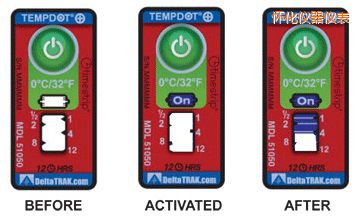懷化溫度指示標(biāo)簽 累計(jì)上升時間/溫度的標(biāo)簽