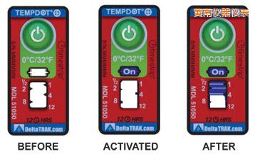 黃南溫度指示標簽 累計上升時間/溫度的標簽