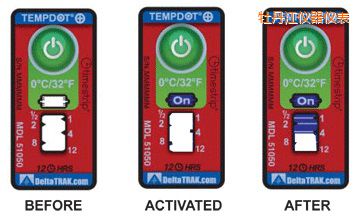 牡丹江溫度指示標(biāo)簽 累計上升時間/溫度的標(biāo)簽