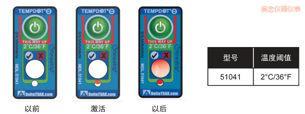 吳忠溫度指示標(biāo)簽 累計(jì)下降溫度的標(biāo)簽